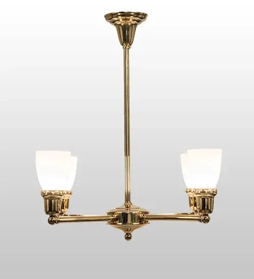 27" Wide Revival Oyster Bay Goblet 4 Light Chandelier - Image 5