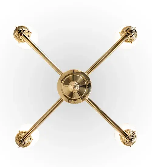 27" Wide Revival Oyster Bay Goblet 4 Light Chandelier - Image 7