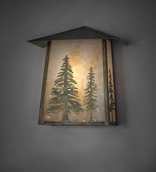 12" Wide Stillwater Tall Pines Wall Sconce