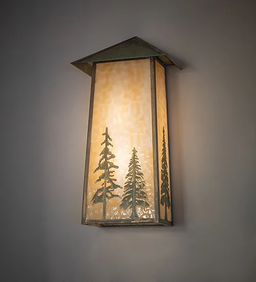 12" Wide Stillwater Tall Pines Wall Sconce