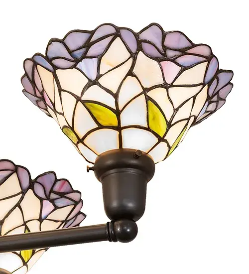 28" Wide Daffodil Bell Revival 4 Light Chandelier - Image 8