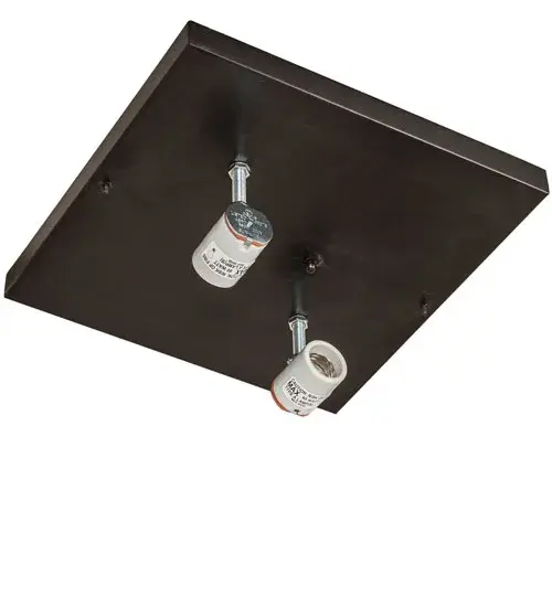 12" Wide Hyde Park Vine Leaf Flushmount - Image 9