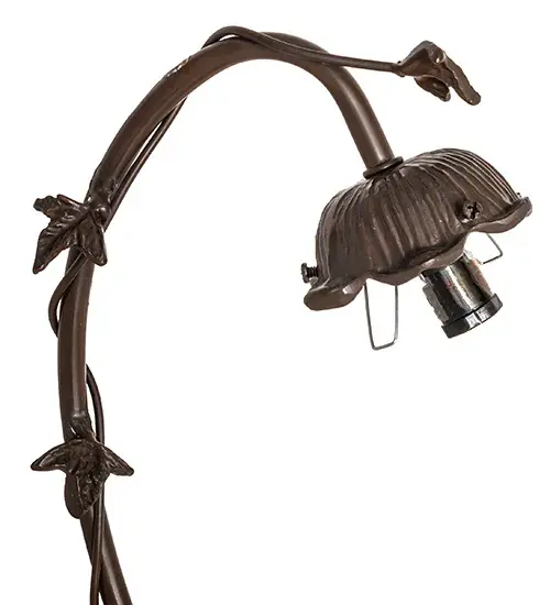 16" High Fluted Bell Cherub on Swing Mini Lamp - Image 5