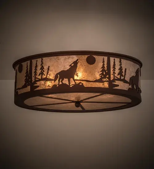 The Northwoods Wolf on the Loose by Meyda Lighting - Image 1