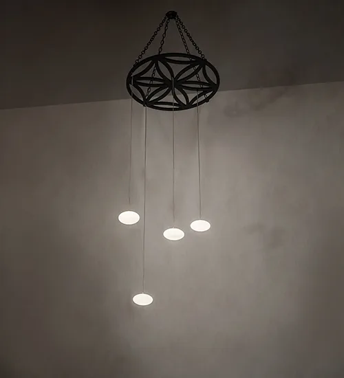 30" Wide Nuageux 4 Light Cascading Pendant