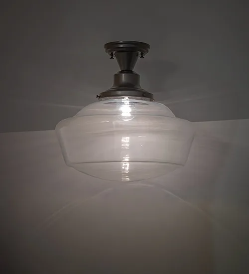 16" Wide Revival Schoolhouse Flushmount