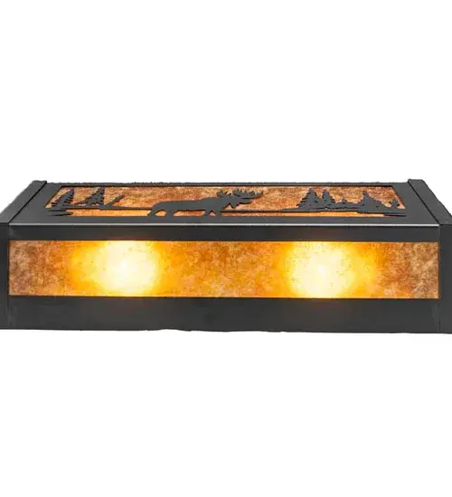 16" Wide Moose at Lake Vanity Light - Image 8