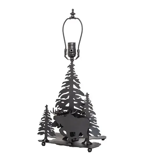 21" High Lone Moose Accent Lamp - Image 5