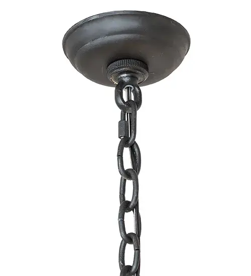 24" Wide Barrel Stave Madera 8 Light Chandelier - Image 10