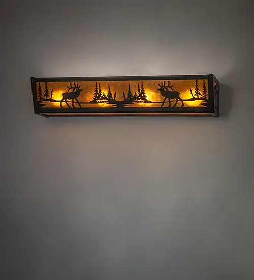 The Elk at Lake by Meyda Lighting - Image 1