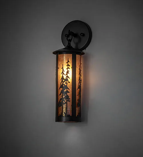 5" Wide Fulton Tall Pines Wall Sconce