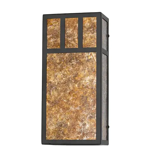 6.5" Wide Hyde Park Double Bar Mission Wall Sconce - Image 3