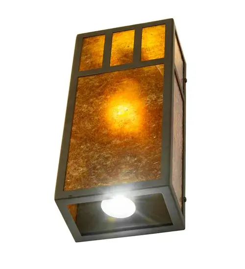 6.5" Wide Hyde Park Double Bar Mission Wall Sconce - Image 6