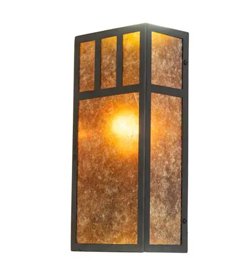 6.5" Wide Hyde Park Double Bar Mission Wall Sconce - Image 7