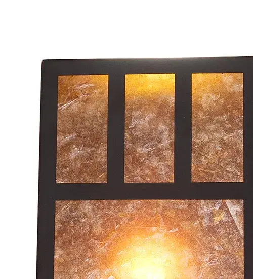 6.5" Wide Hyde Park Double Bar Mission Wall Sconce - Image 8