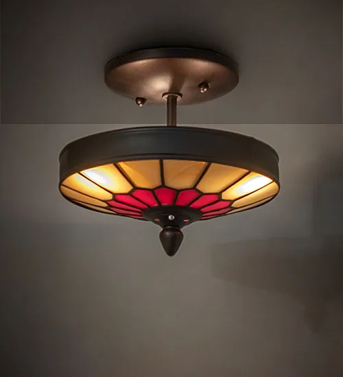8" Wide Vincent Honeycomb Semi-Flushmount
