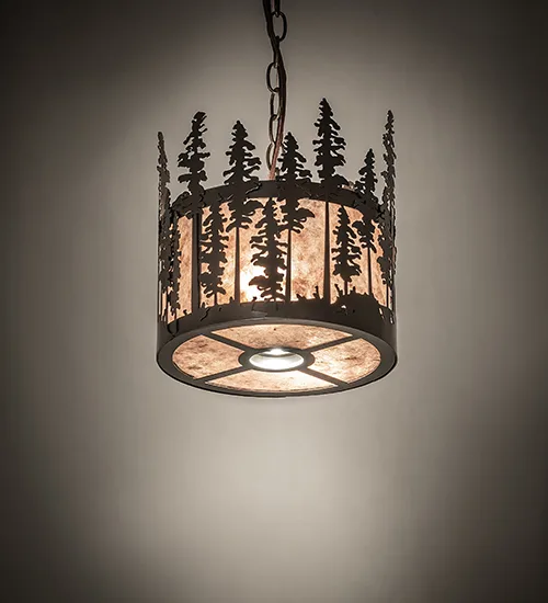 10" Wide Tall Pines Pendant