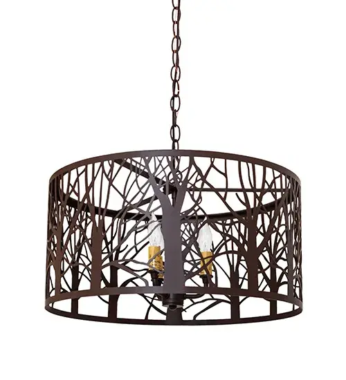 20" Wide Winter Maple Pendant - Image 3