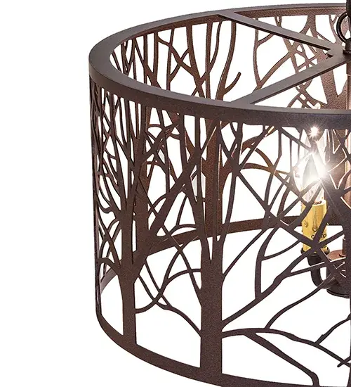 20" Wide Winter Maple Pendant - Image 7