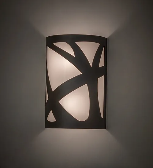 8" Wide Mosaic Wall Sconce