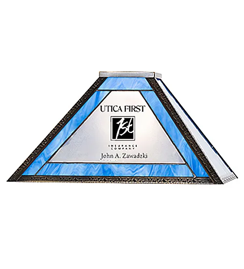 13" Square Personalized Utica First Shade