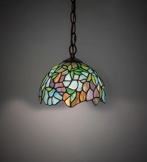 8" Wide Tiffany Wisteria Mini Pendant