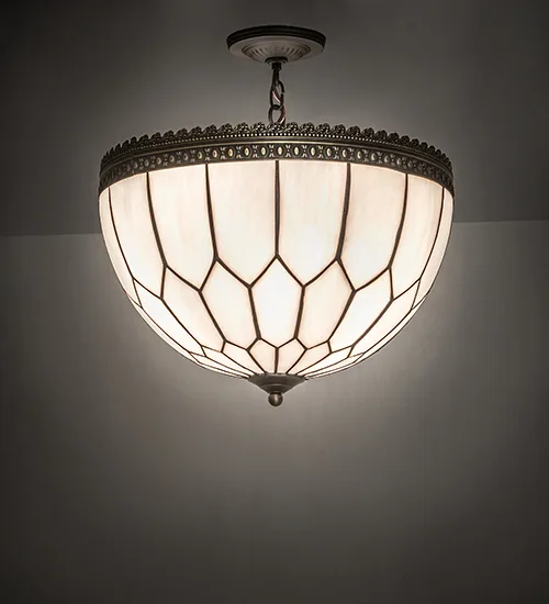 18" Wide Vincent Honeycomb Inverted Pendant