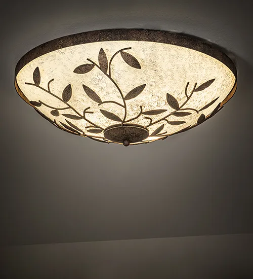 24" Wide Branches Flushmount