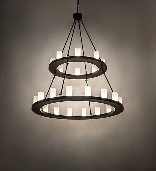 54" Wide Loxley 24 Light Two Tier Chandelier