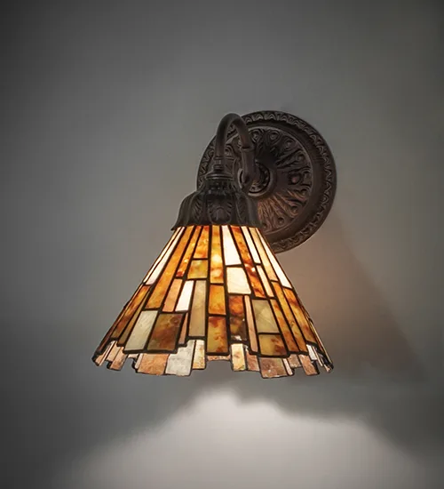 8" Wide Delta Jadestone Wall Sconce