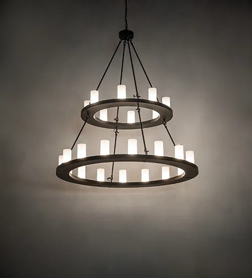54" Wide Loxley 24 Light 2 Tier Chandelier