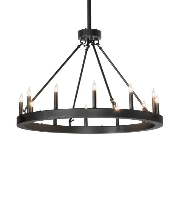 Blending an elegant style with a classic; distinguished look... This Loxley chandelier is custom-crafted with 12 complementary faux candle lights and enhanced with a bold Textured finish. The luxurious custom fixture is ideal for illuminating ballrooms; dining areas; lobbies; entryways; and other residential; hospitality; and commercial spaces. The Loxley Horizon Ring Chandelier is included in our American-made; American-designed; handcrafted Loxley Lighting Collection. This fixture is manufactured in Yorkville; New York; and is UL and cUL listed for dry and damp locations. The Loxley Collection features various chandeliers; pendants; and wall sconces designed with sturdy rings accented with faux candle lights or cylindrical elements. Many of these fixtures make great statement pieces for large spaces and can be customized with your choice of size; finish; and lamping.