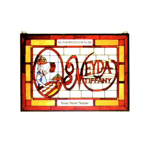 21"W X 15"H MEYDA Tiffany Stained Glass Window