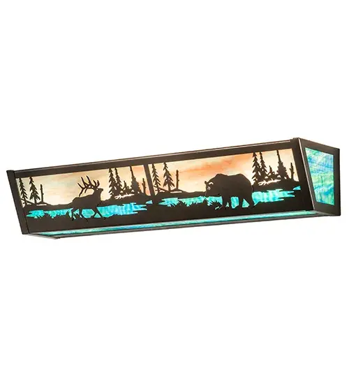 The Meyda Tiffany - Elk & Black Bear by Meyda Lighting - Image 2