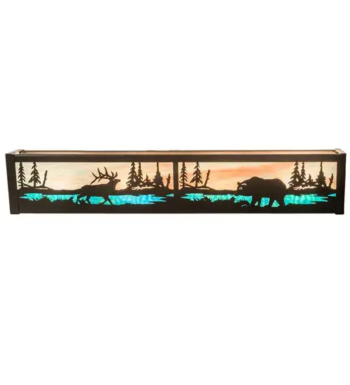 The Meyda Tiffany - Elk & Black Bear by Meyda Lighting - Image 5