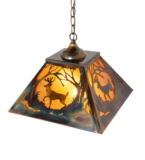 The Meyda Tiffany - Deer At Dawn by Meyda Lighting - Image 4