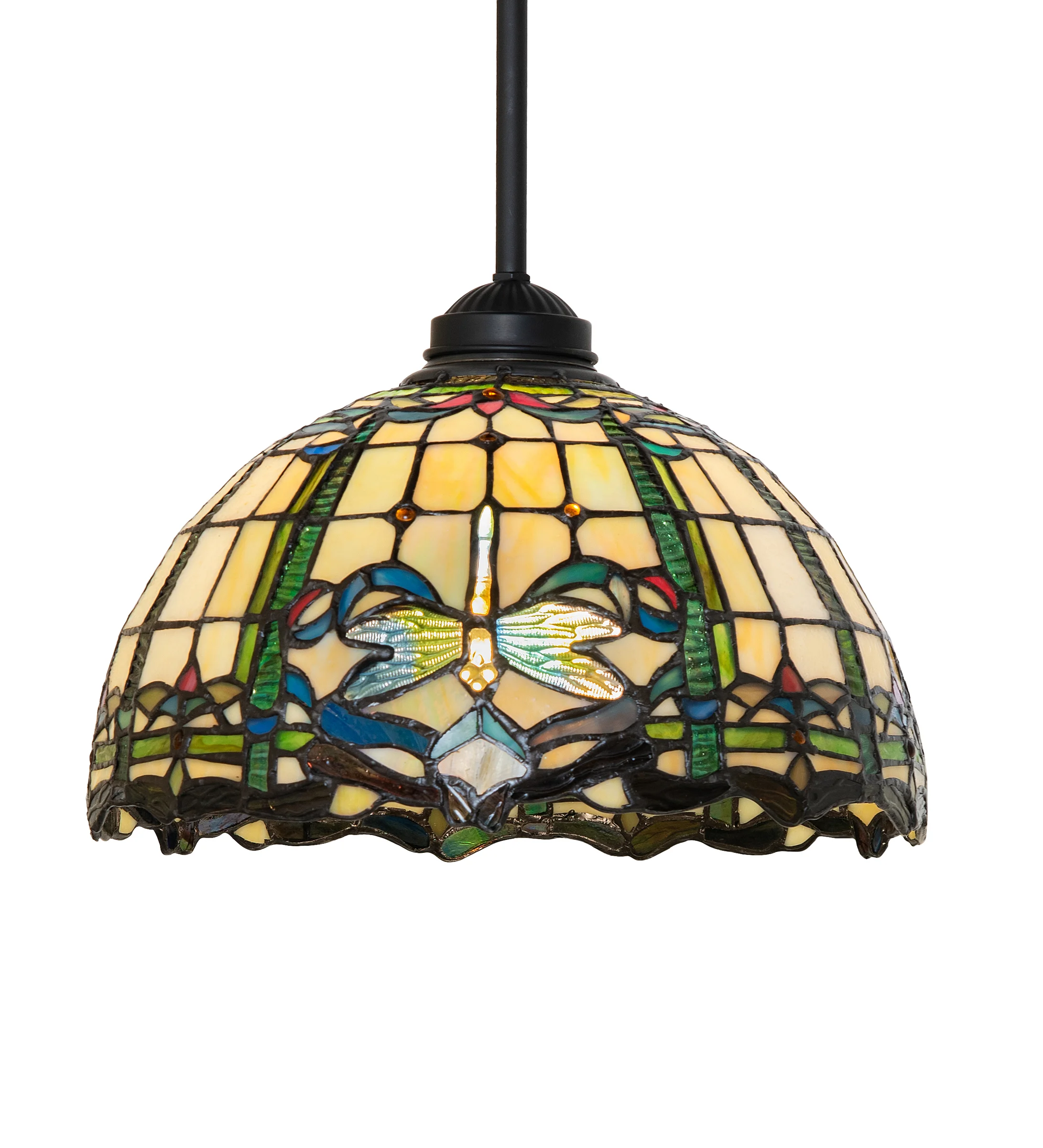 Dragonfly One Light Pendant in Solar Black