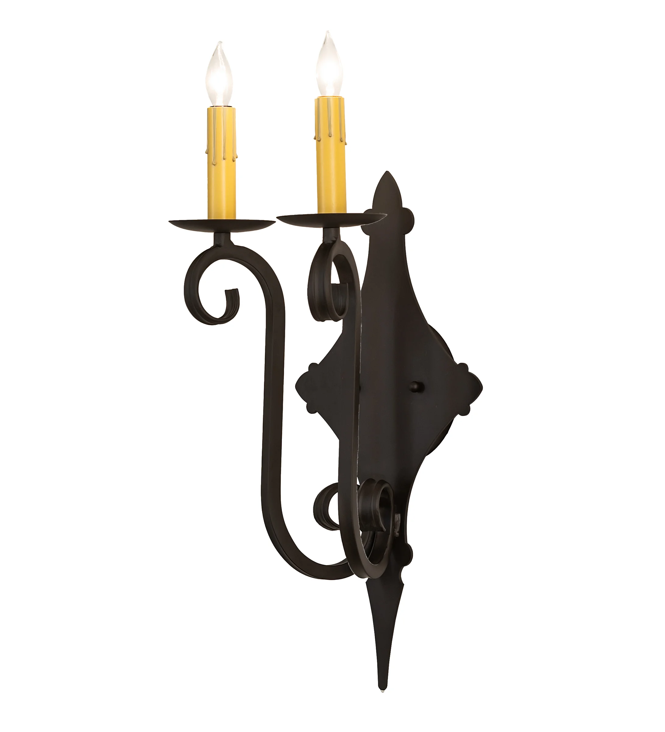 8" Wide Angelique 2 Light Wall Sconce