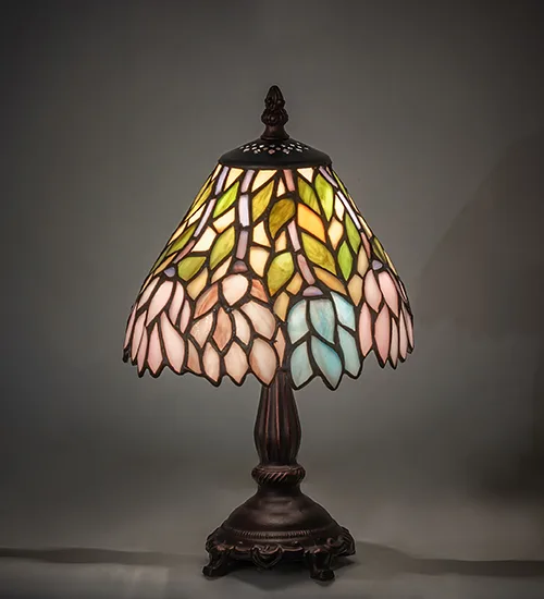Wisteria One Light Mini Lamp in Mahogany Bronze