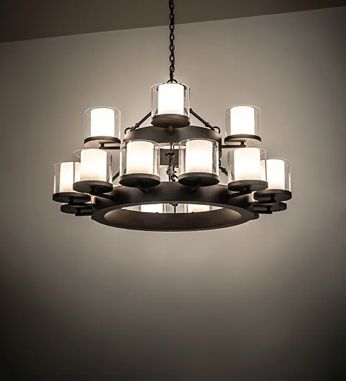 40" Wide Noziroh Ring 16 Light Two Tier Chandelier