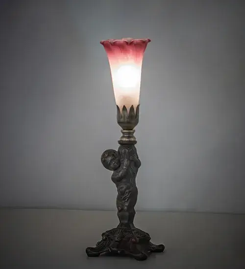 The Pink/White Tiffany Pond Lily by Meyda Lighting - Image 1