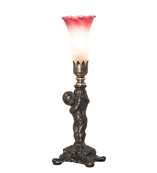 The Pink/White Tiffany Pond Lily by Meyda Lighting - Image 2