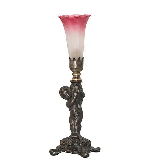The Pink/White Tiffany Pond Lily by Meyda Lighting - Image 3