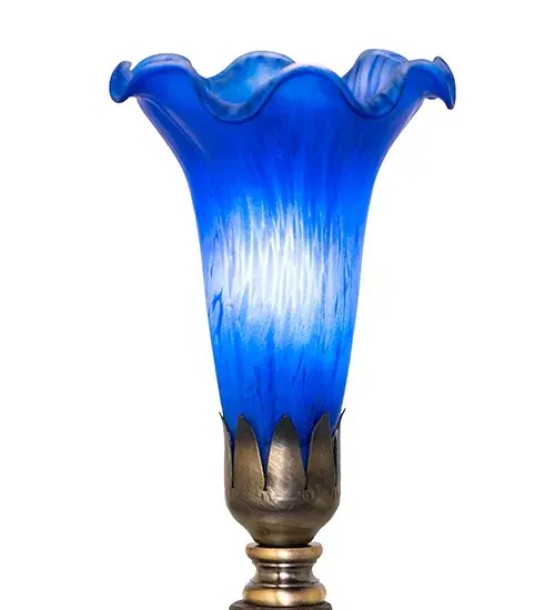 The Blue Tiffany Pond Lily by Meyda Lighting - Image 4