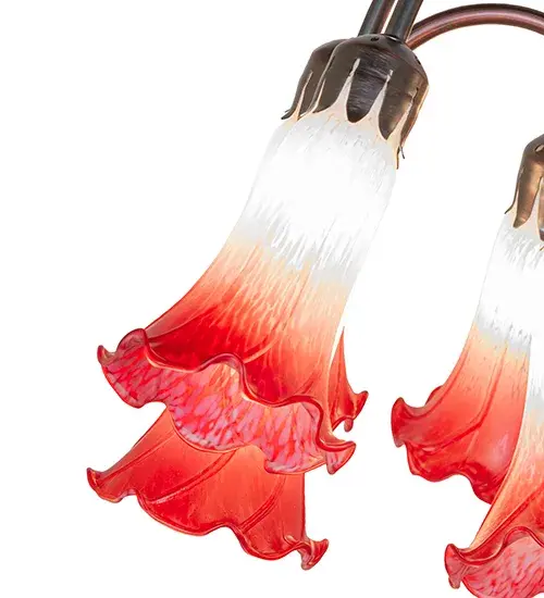 The Pink/White Tiffany Pond Lily by Meyda Lighting - Image 4