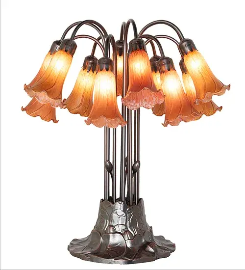 The Amber Tiffany Pond Lily by Meyda Lighting - Image 2