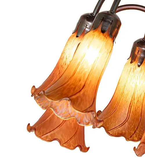 The Amber Tiffany Pond Lily by Meyda Lighting - Image 4