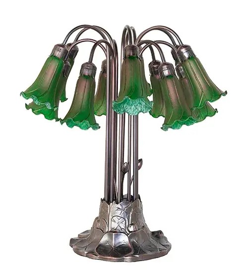 The Green Tiffany Pond Lily by Meyda Lighting - Image 3
