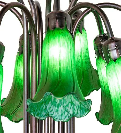 The Green Tiffany Pond Lily by Meyda Lighting - Image 4
