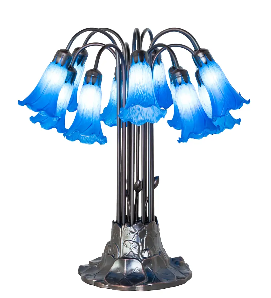 The Blue Tiffany Pond Lily by Meyda Lighting - Image 1